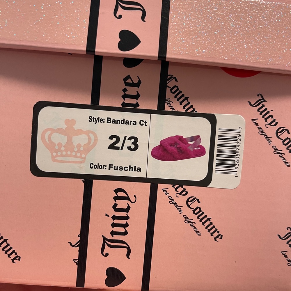 Girls juicy couture slippers 2/3 - Picture 8 of 8